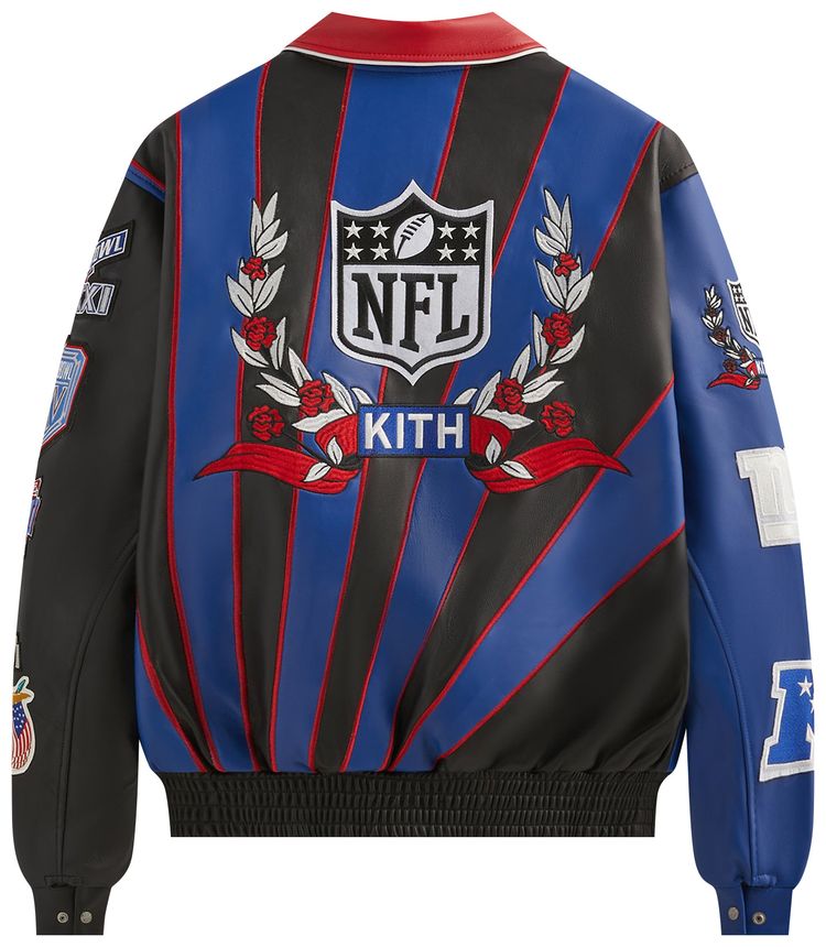 Kith  Jeff Hamilton for the NFL Giants Leather Varsity Jacket Giants