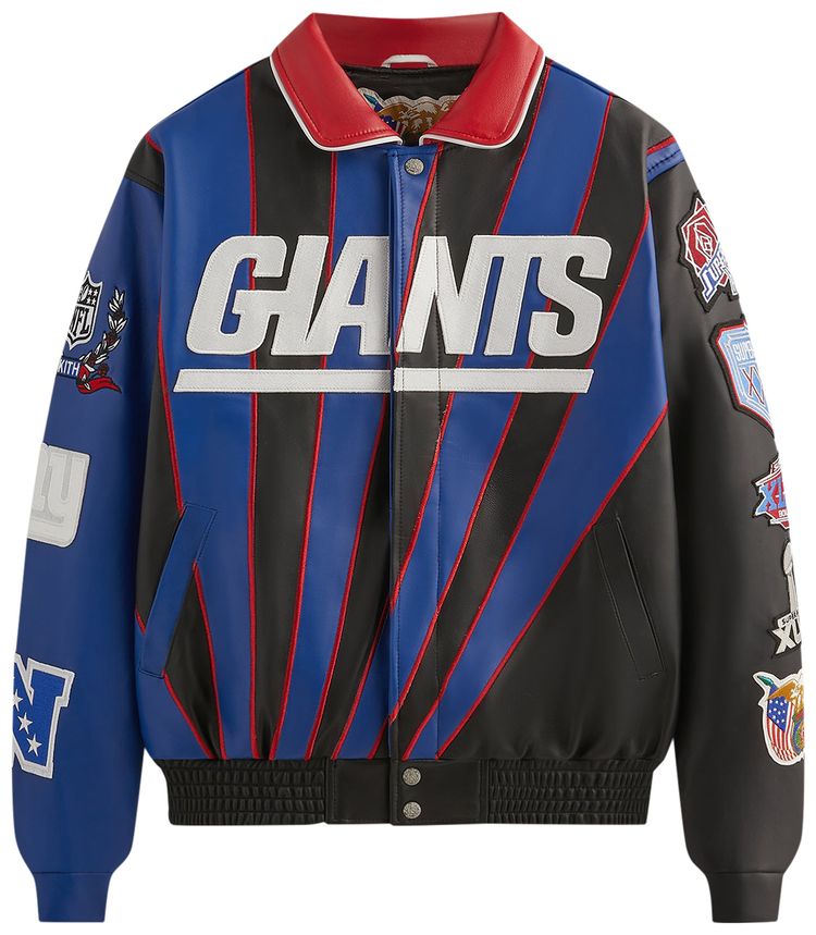 Kith  Jeff Hamilton for the NFL Giants Leather Varsity Jacket Giants