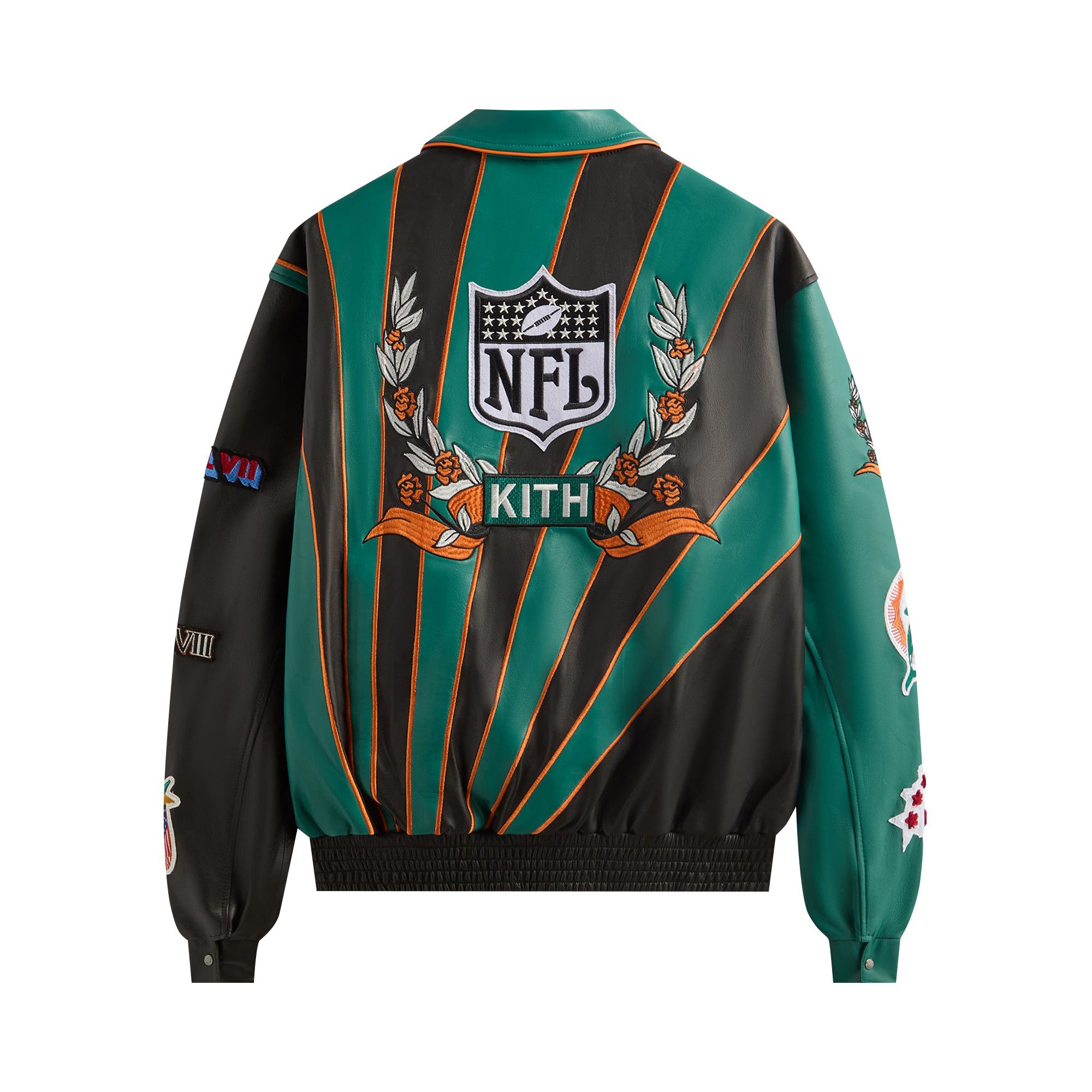 Buy Kith & Jeff Hamilton for the NFL: Dolphins Leather Varsity