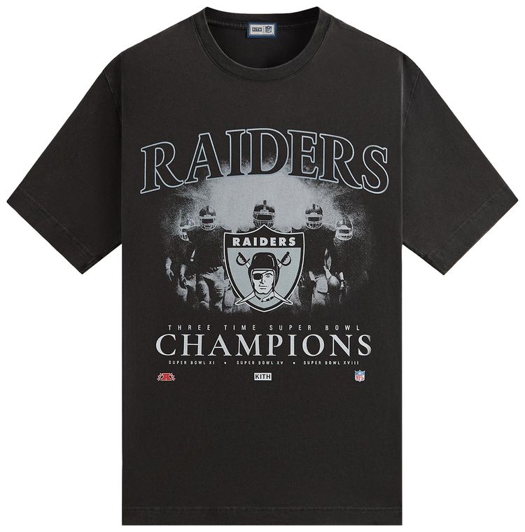 Kith  47 for the NFL Raiders Vintage Tee Black