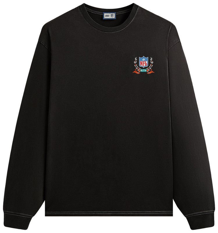 Kith  47 for the NFL Dolphins Vintage Long Sleeve Tee Black