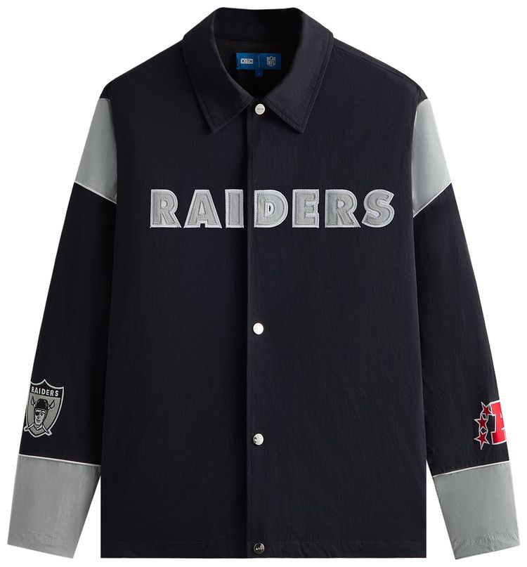 Kith  47 for the NFL Raiders Kieran Coaches Jacket Black