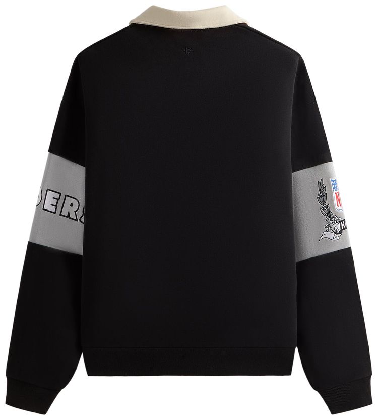 Kith  47 for the NFL Raiders Nelson Collared Pullover Black