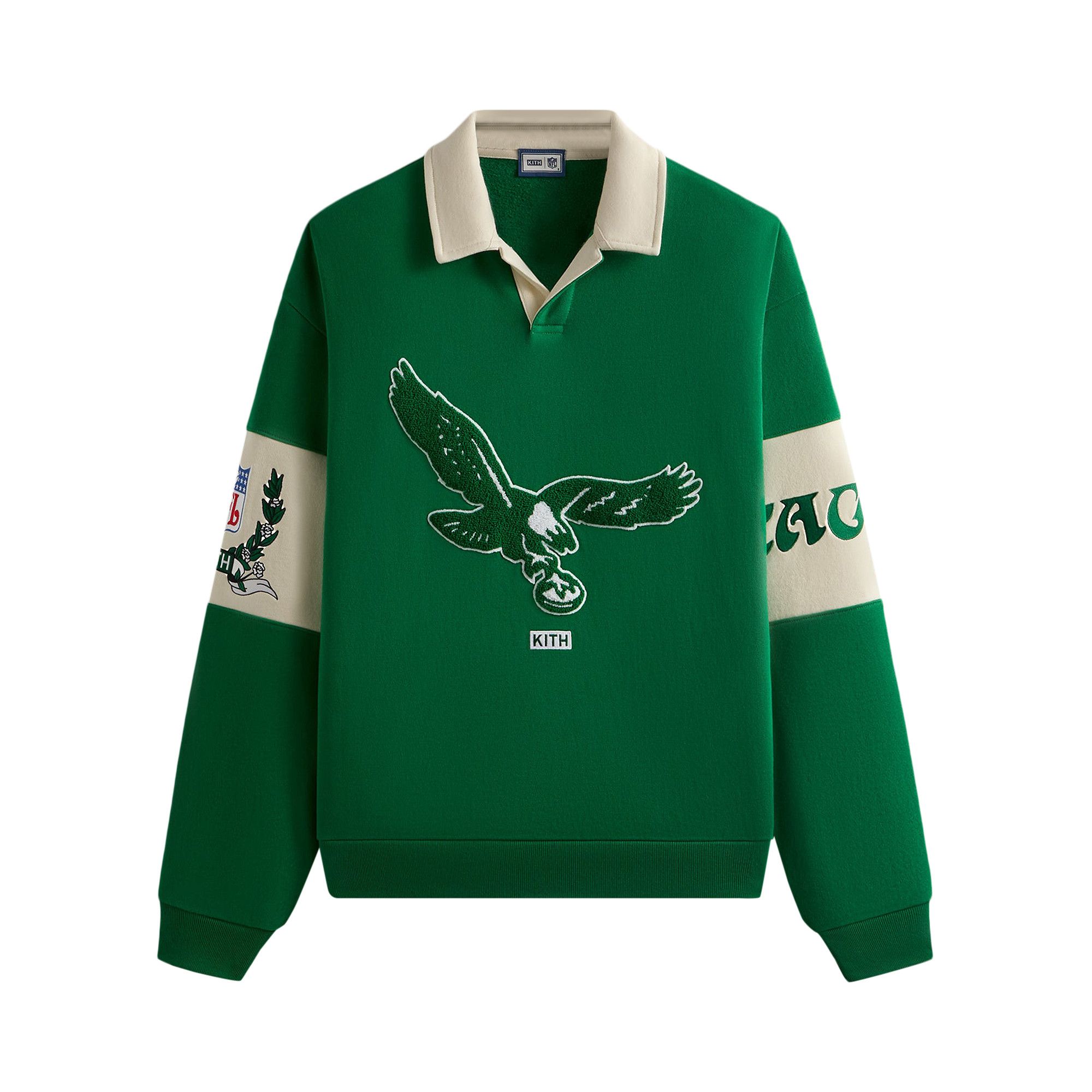 ☆ KITH x ‘47 NFL EAGLES L/S tee コラボスウェット ☆ Buy Kith & '47 for the NFL: Eagles Nelson Collared Pullover