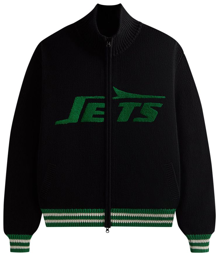 Kith  47 for the NFL Jets Wyona Full Zip Sweater Black