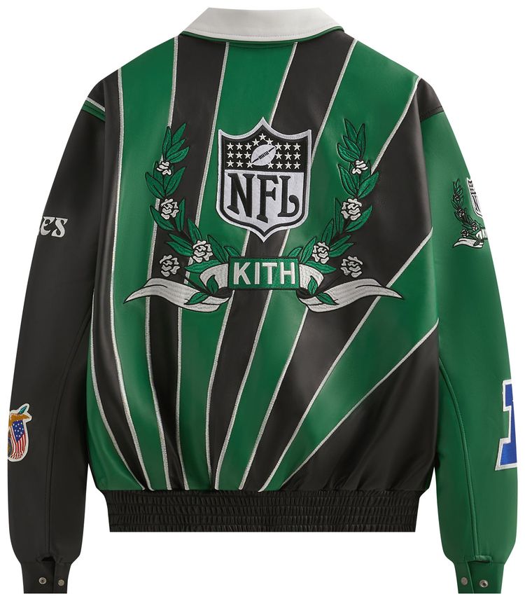 Kith  Jeff Hamilton for the NFL Eagles Leather Varsity Jacket Eagles