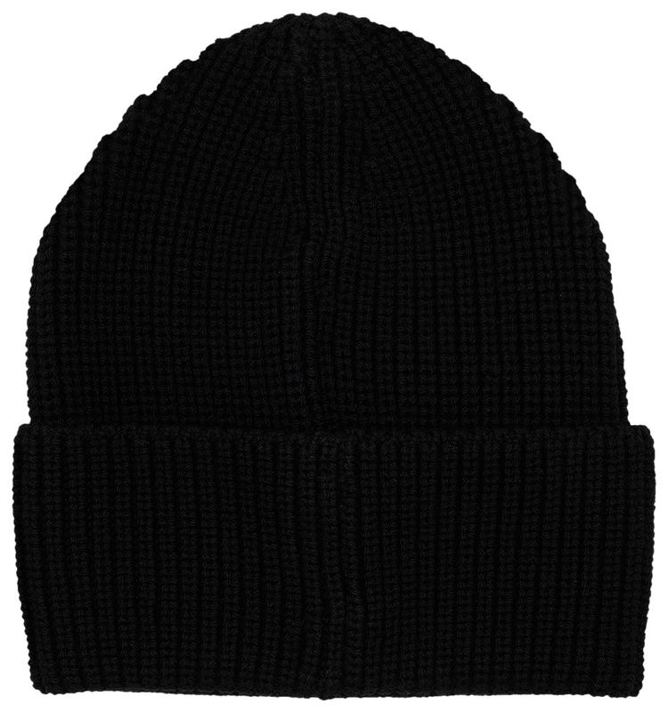 Palm Angels Classic Logo Ribbed Beanie BlackYellow