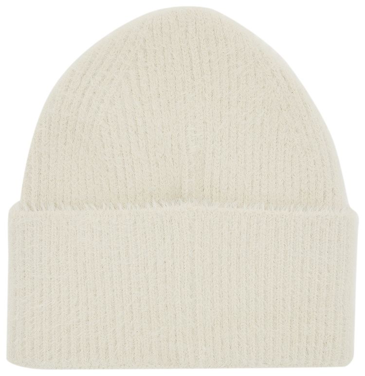 Palm Angels Classic Logo Maxi Beanie Off WhiteBlack