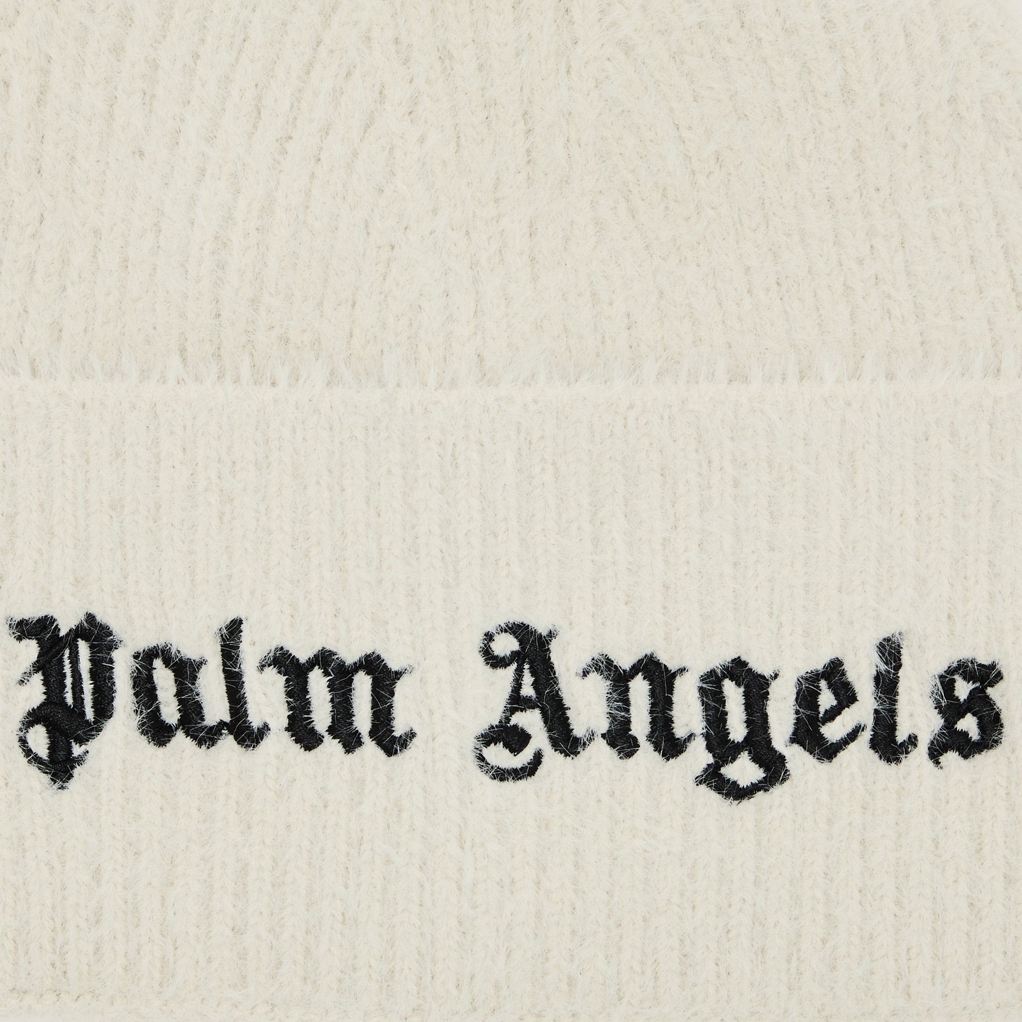 Buy Palm Angels Classic Logo Maxi Beanie 'Off White/Black