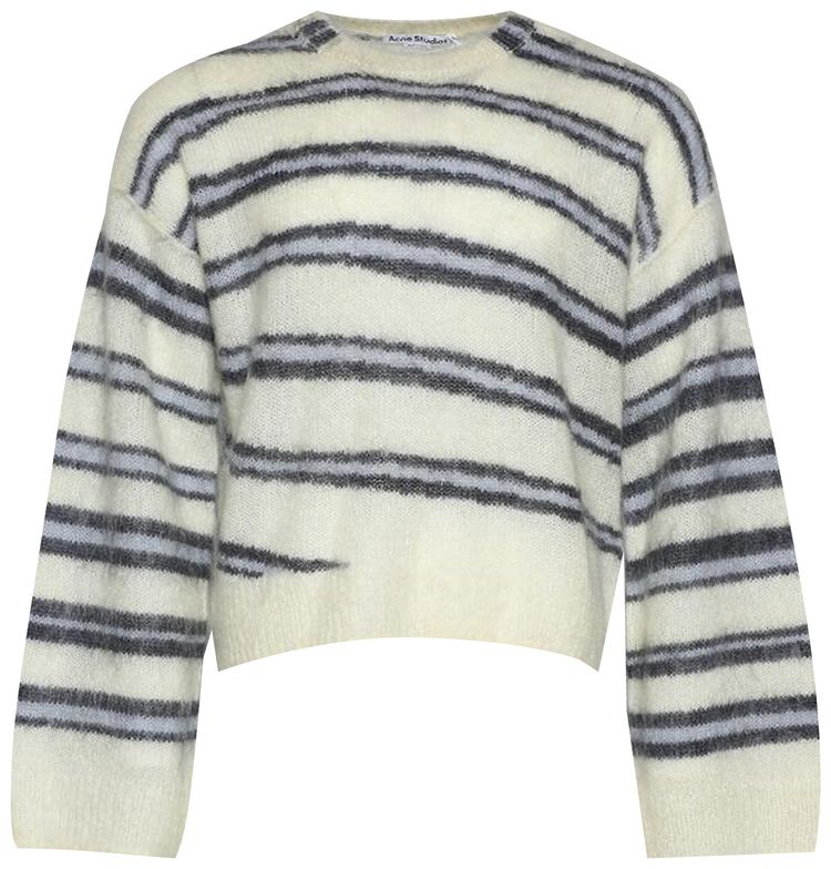Acne Studios Mohair Blend Jumper Soft YellowMulticolor