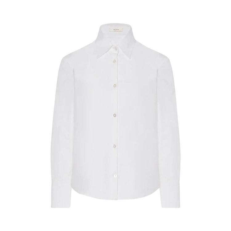 The Row Frou Long Sleeve Shirt White