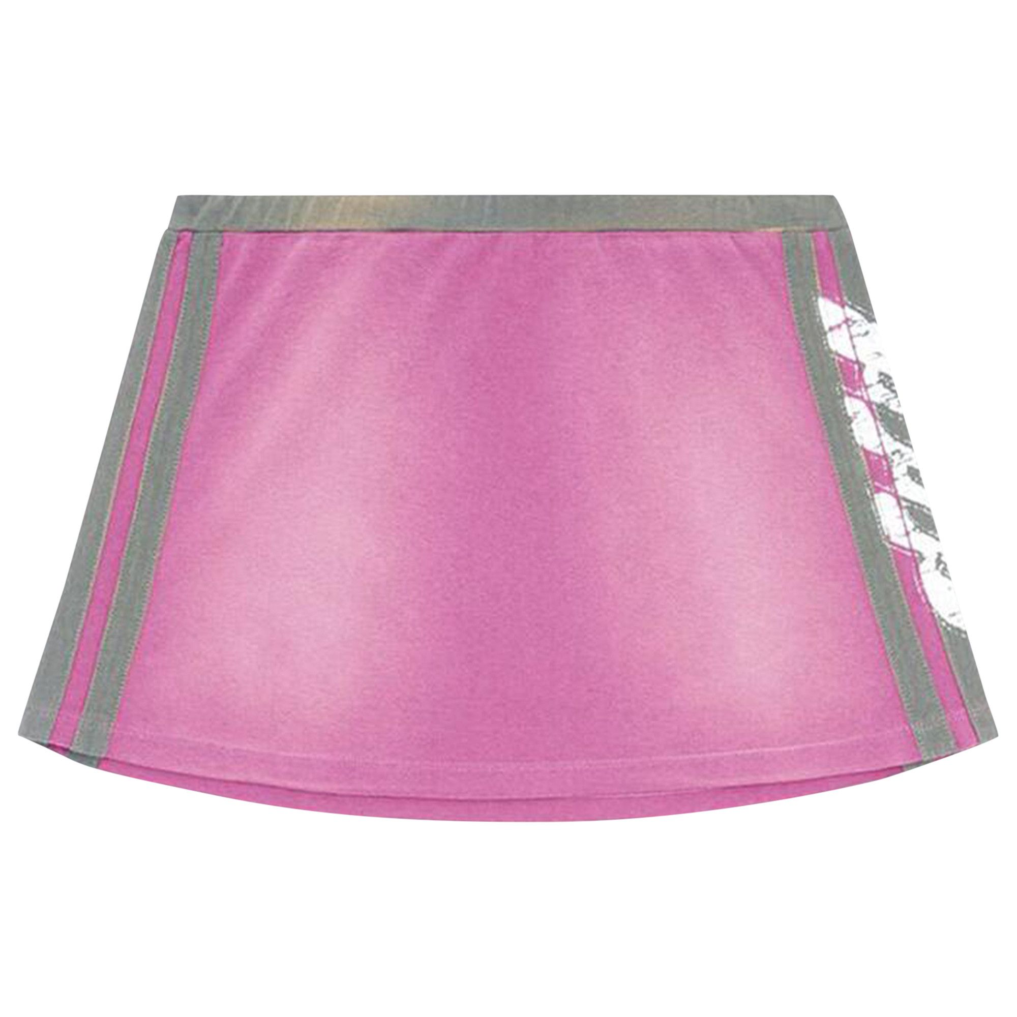 Buy Diesel O-Uncut-Stripe Sun-Faded Mini Skirt 'Berry/Red
