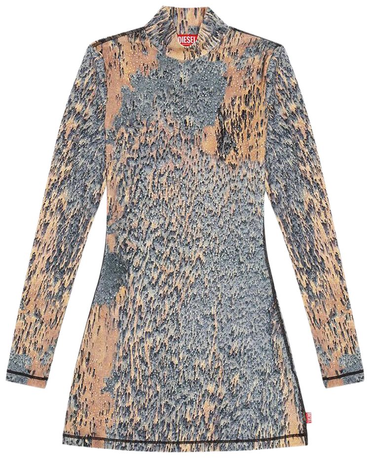 Diesel D Eleo Short Printed Dress DarkGrey