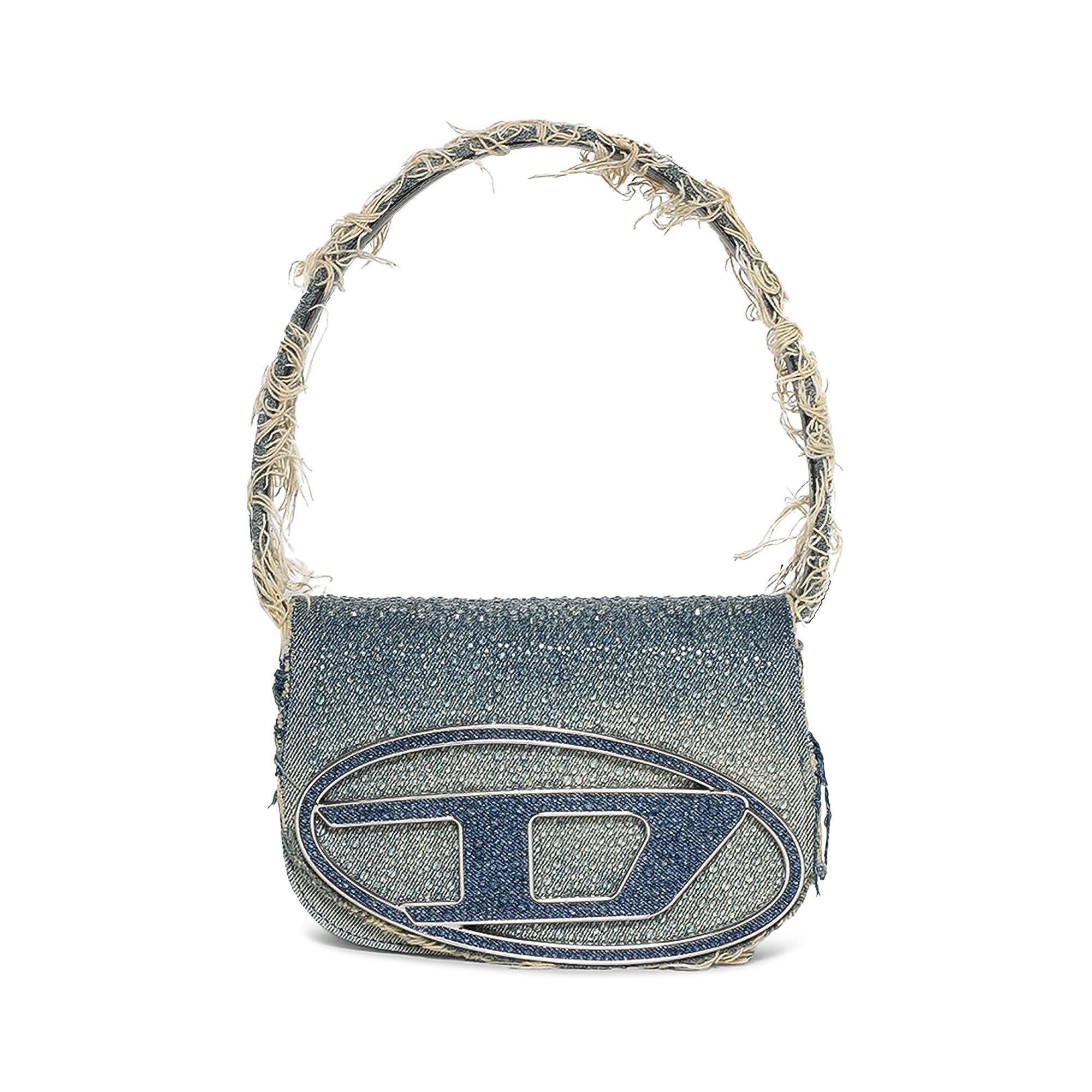 Buy Diesel 1DR Denim And Crystal Shoulder Bag 'Medium Blue