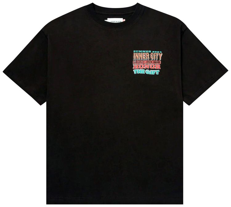 Honor The Gift Burgers Tee Black