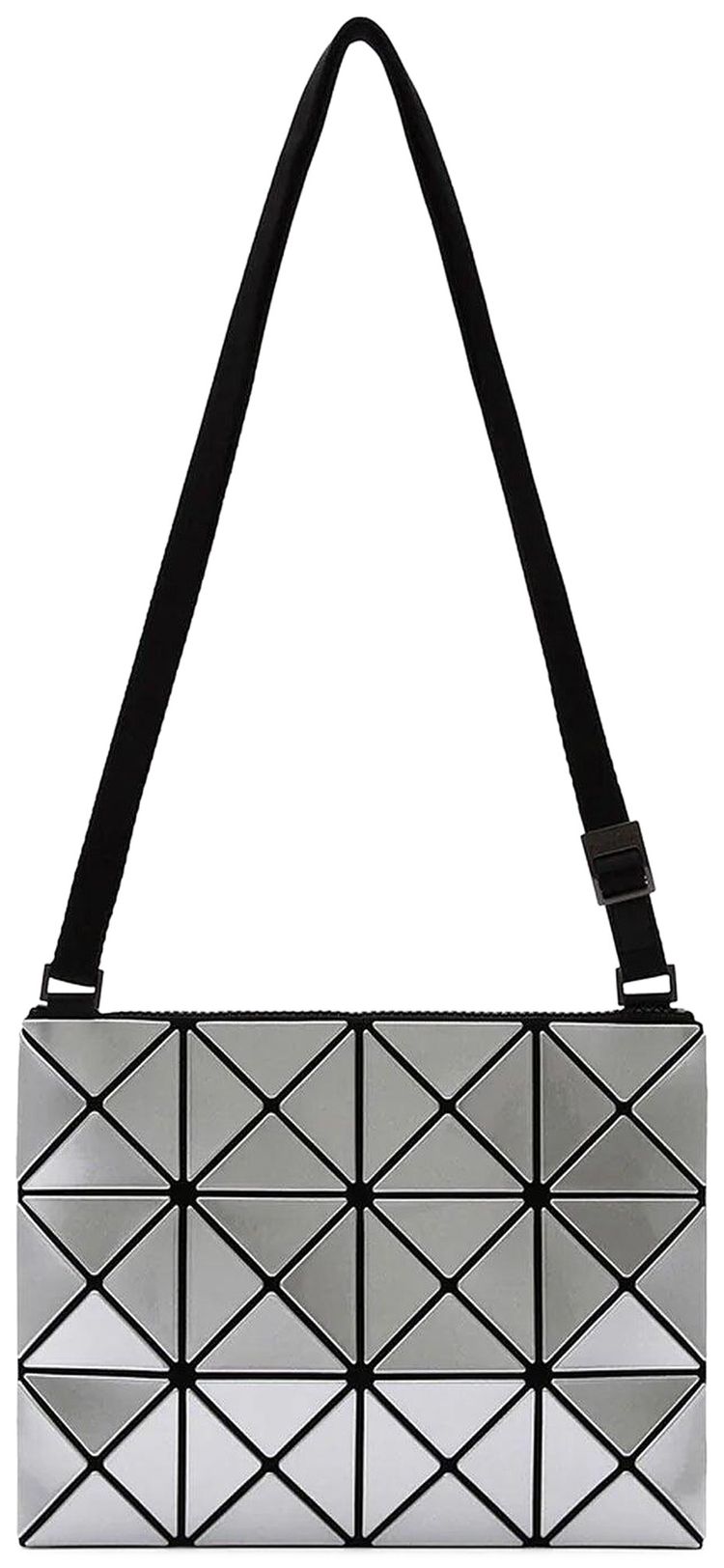 Bao Bao Issey Miyake Lucent Crossbody Bag Silver