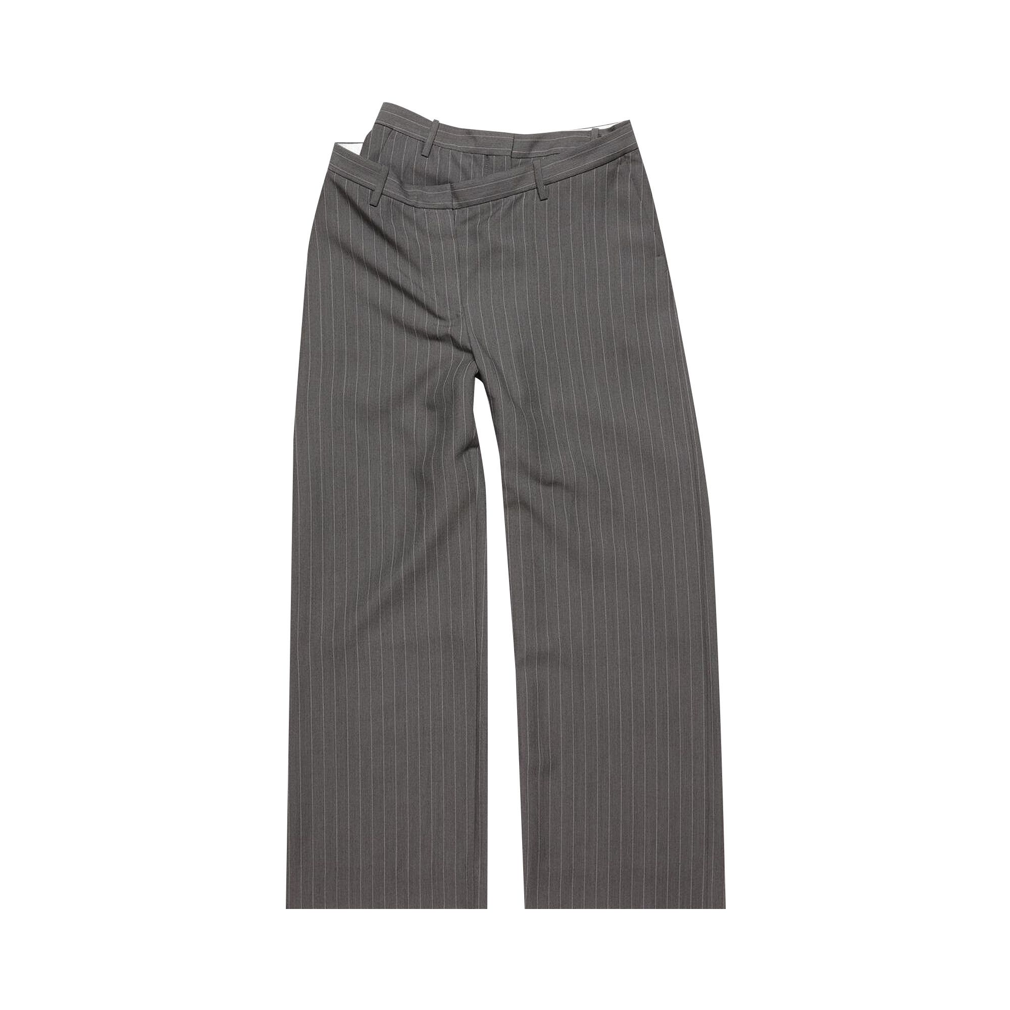 Buy Acne Studios Deconstructed Pinstripe Trousers 'Grey Buy Acne Studios Deconstructed Pinstripe Trousers 'Grey
