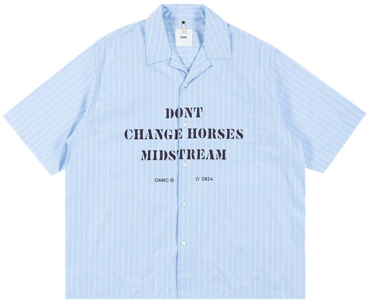 OAMC Kurt Shirt Light Blue Stripe