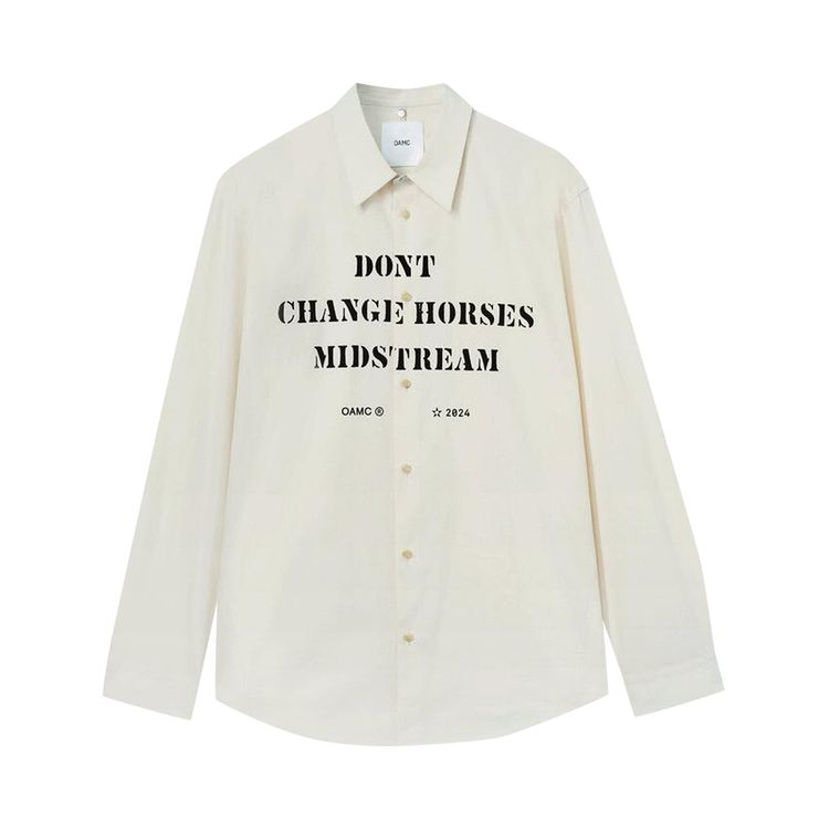 OAMC Mark Shirt Natural White
