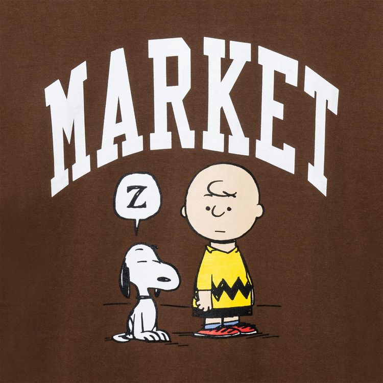Market Peanuts Arc T Shirt Brown