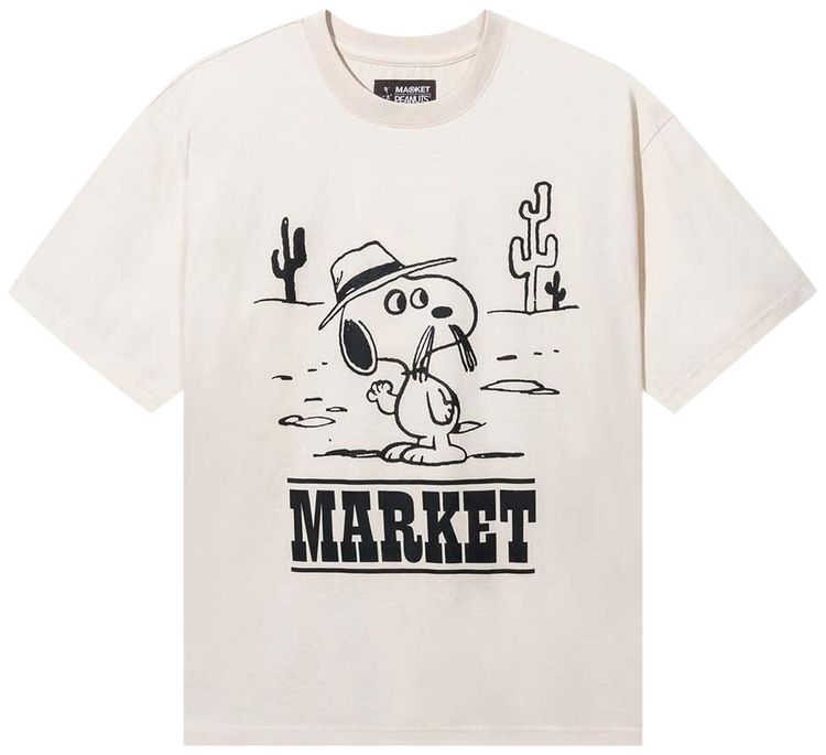 Market Peanuts Needles T Shirt Ecru