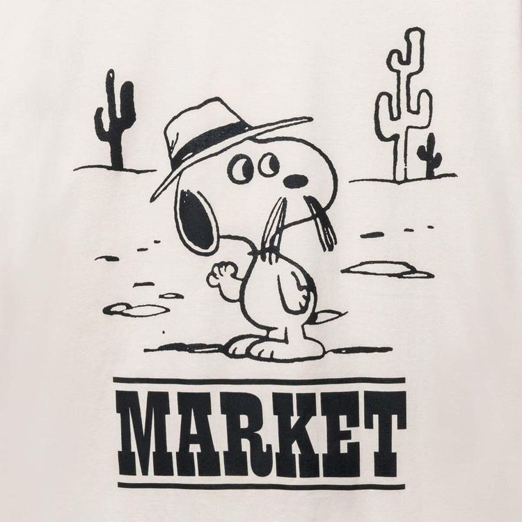 Market Peanuts Needles T Shirt Ecru
