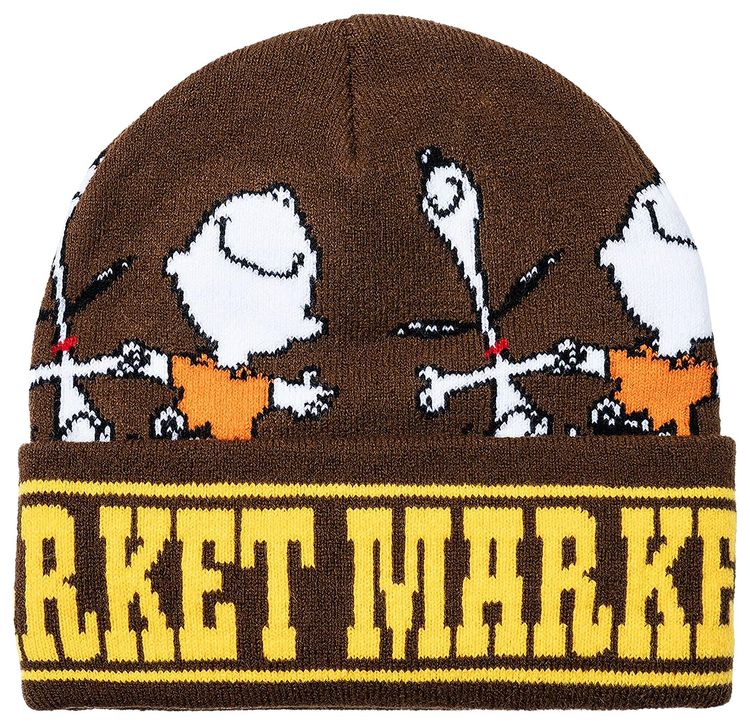 Market Peanuts Dancing Beanie Brown