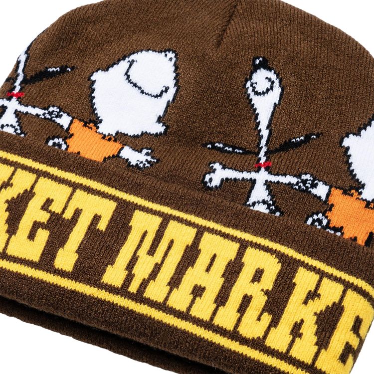 Market Peanuts Dancing Beanie Brown