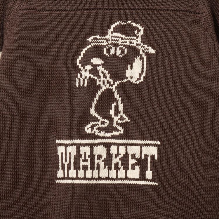 Market Peanuts Spike Knit Sweater Brown