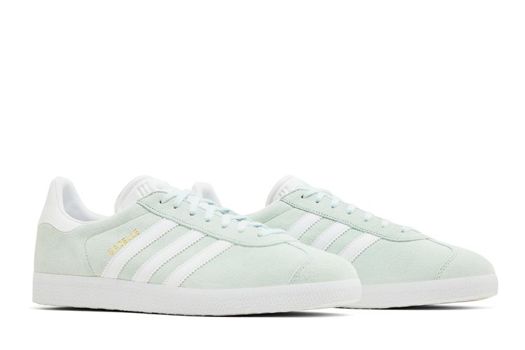adidas gazelle silver green womens adidas Gazelle - GS