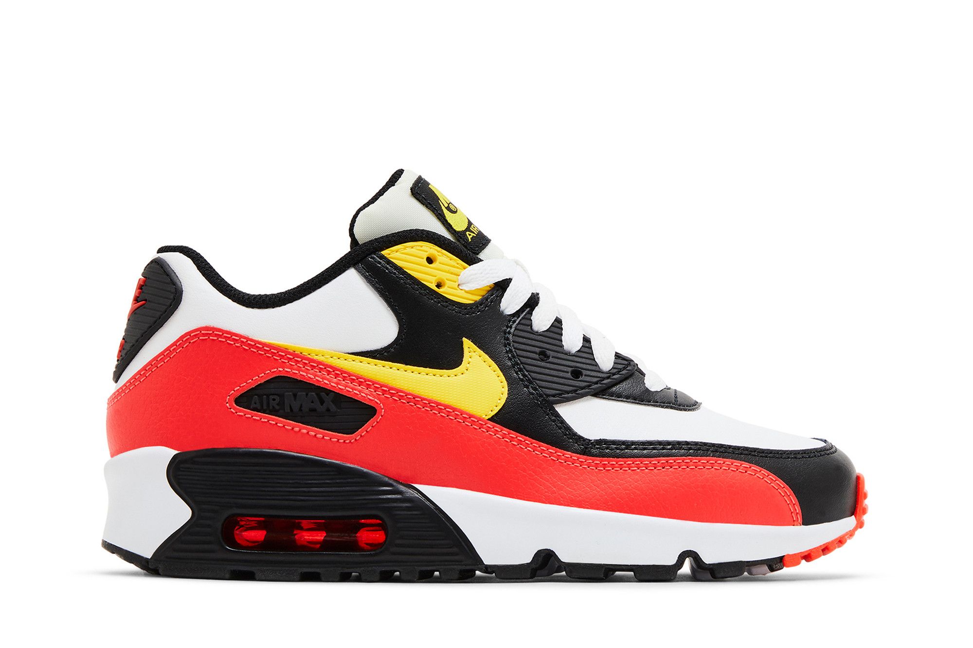 Buy Air Max 90 Leather GS 'Chrome Yellow Black Crimson Buy Air Max 90 Leather GS 'Chrome Yellow Black Crimson