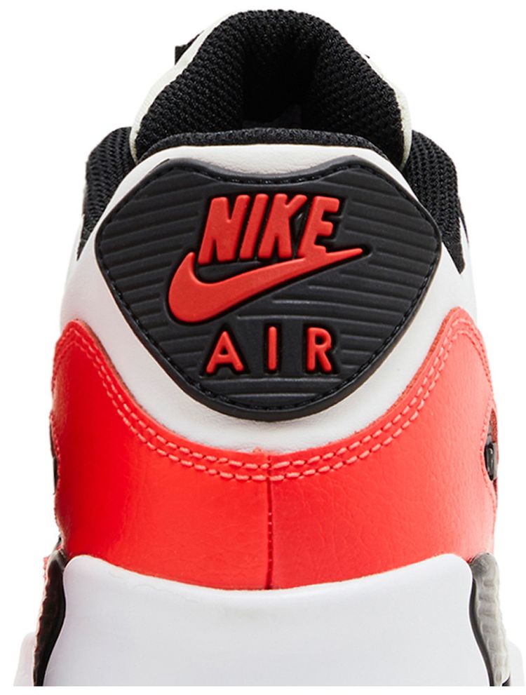 Nike Air Max 90 Leather GS Chrome Yellow Black Crimson