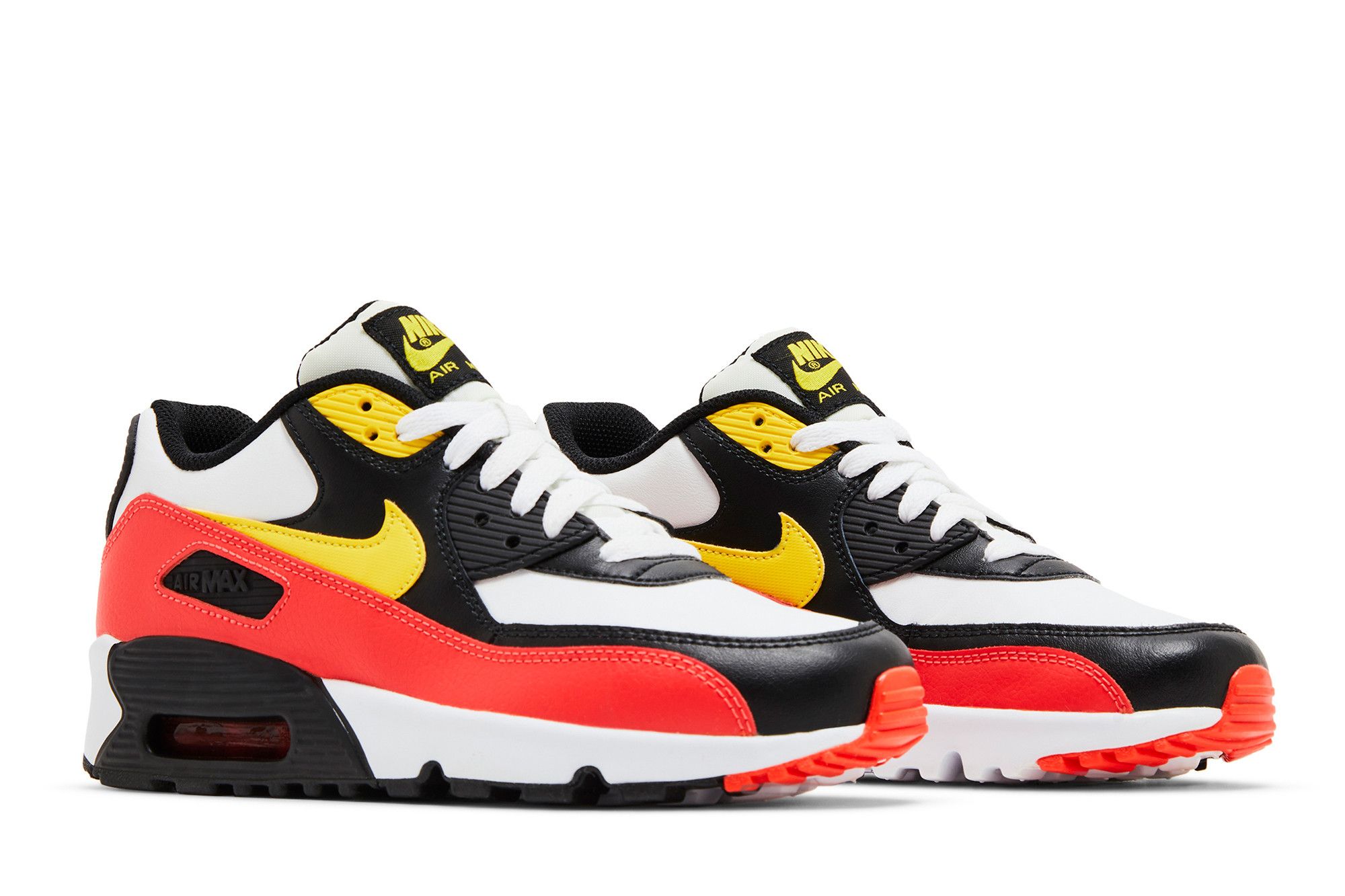 Buy Air Max 90 Leather GS 'Chrome Yellow Black Crimson