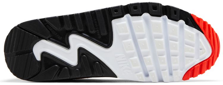 Nike Air Max 90 Leather GS Chrome Yellow Black Crimson