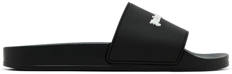 Palm Angels Classic Logo Pool Slider Black White