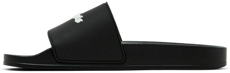 Palm Angels Classic Logo Pool Slider Black White