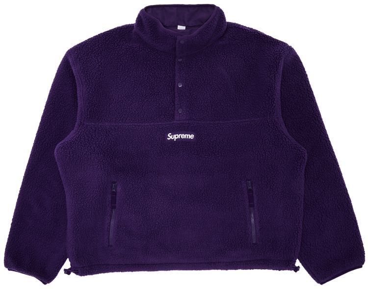 Supreme Polartec Shearling Reversible Pullover Purple