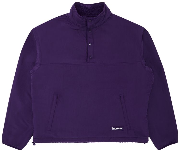 Supreme Polartec Shearling Reversible Pullover Purple