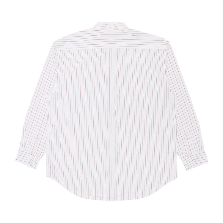 Supreme Loose Fit Stripe Shirt White