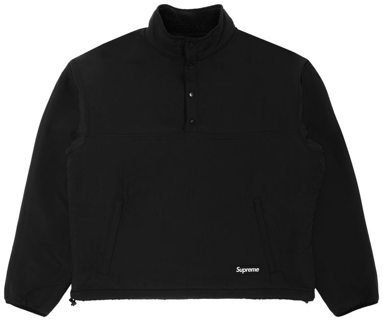 Supreme Polartec Shearling Reversible Pullover Black