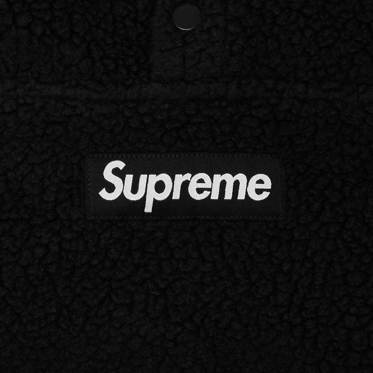 Supreme Polartec Shearling Reversible Pullover Black