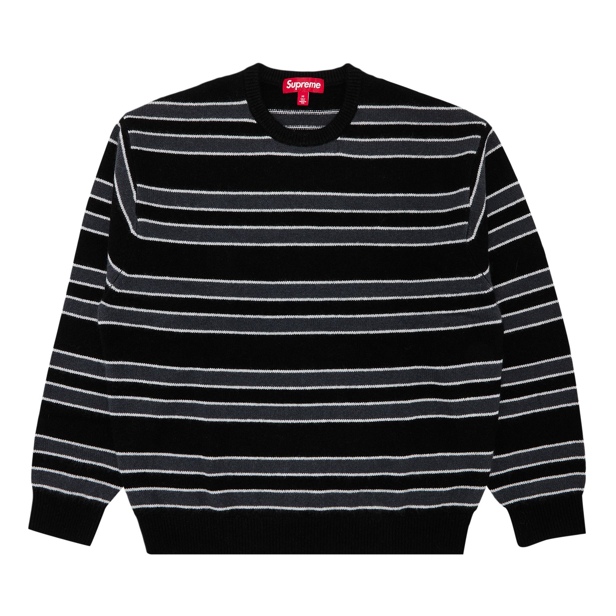 Buy Supreme Cashmere Sweater 'Black Stripe' - FW24SK14 BLACK STRIPE | GOAT