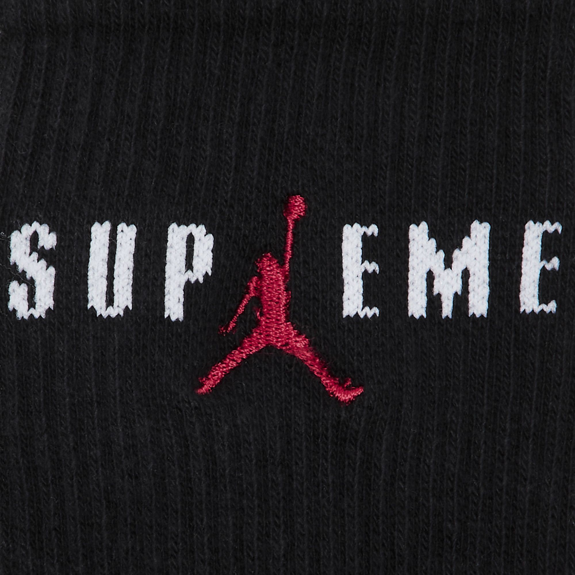 Buy Supreme x Jordan Crew Socks (2 Pack) 'Black' - FW24A3
