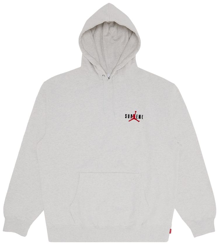 Supreme x Jordan Hooded Sweatshirt Ash Grey