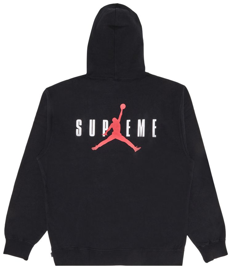 Supreme x Jordan Hooded Sweatshirt Black
