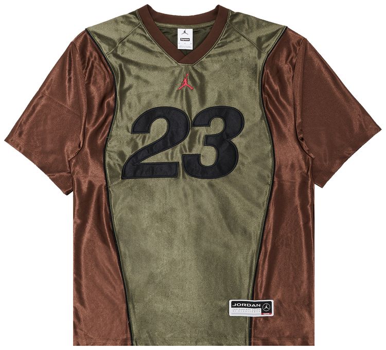 Supreme x Jordan Warm Up Jersey Olive