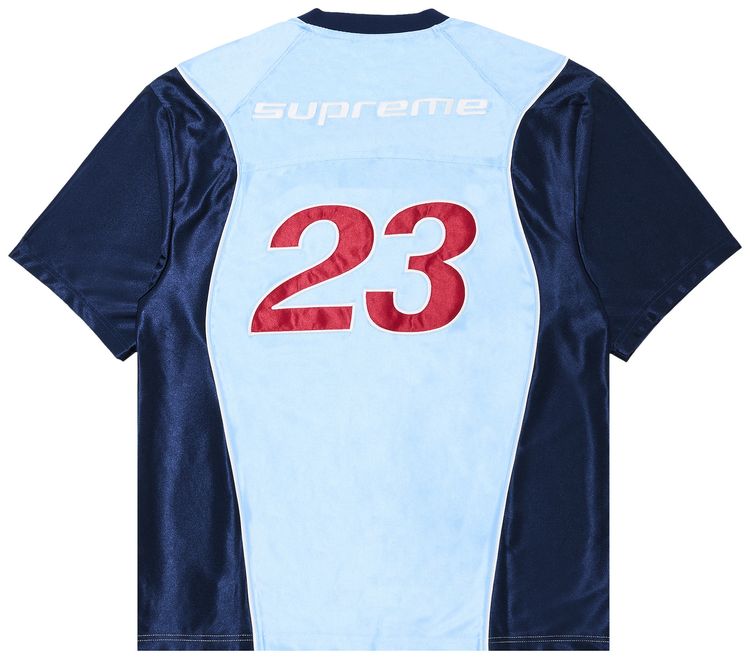 Supreme x Jordan Warm Up Jersey Light Blue