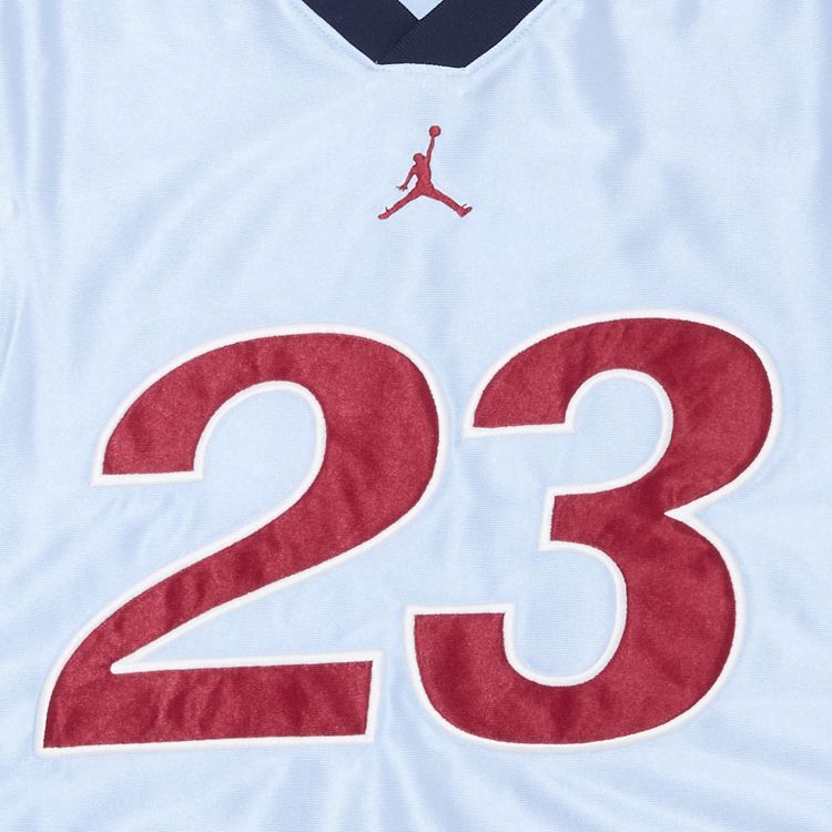 Supreme x Jordan Warm Up Jersey Light Blue