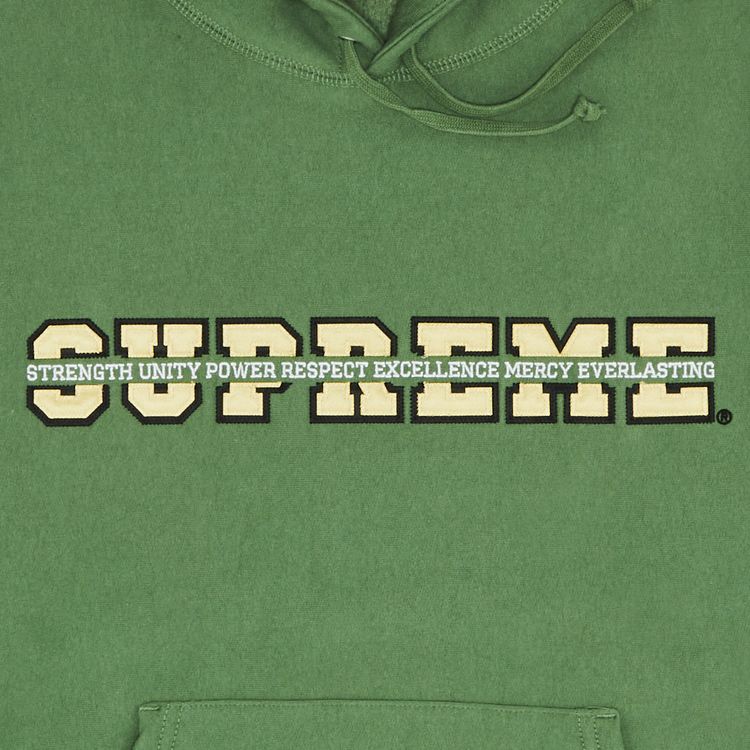 Supreme Collegiate Acronym Hooded Sweatshirt Dusty Green