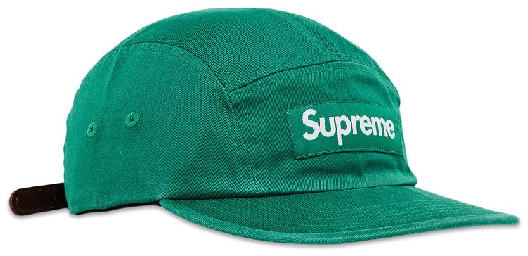 Supreme Washed Chino Twill Camp Cap Green